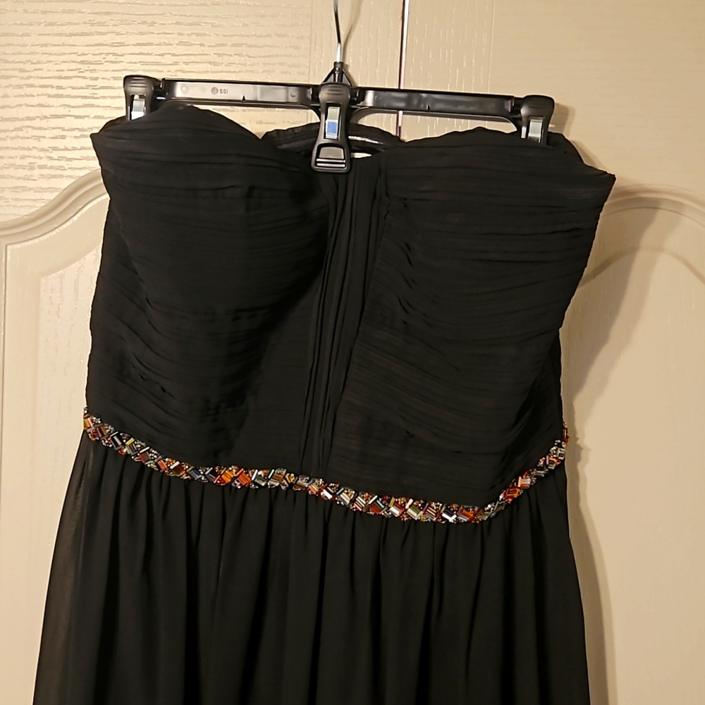 GB Strapless Long Dress (Black)